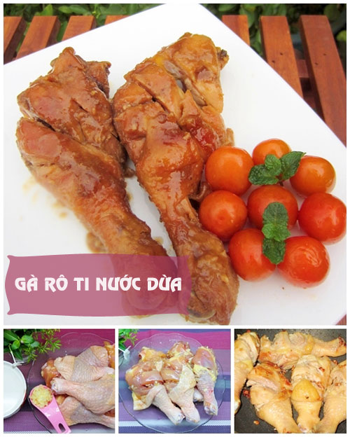 Thực đơn: Đùi gà rô ti, canh bí nấu tôm