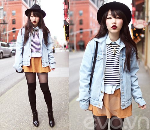 Khám phá xu hướng 2014 cùng fashionista xứ Hàn