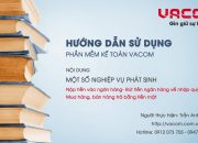 Hướng dẫn Phần mềm VACOM – Một số nghiệp vụ Khử Trùng