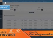 [EasyInvoice] Hướng dẫn các chức năng menu Danh mục