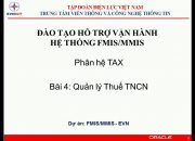 [EVNICT – Oracle ERP – TA – Oracle Tax] Bài 4: Nghiệp vụ Quản lý Thuế Thu nhập cá nhân