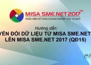 Hướng dẫn chuyển đổi dữ liệu từ MISA SME.NET 2012 lên MISA SME.NET 2017 (QĐ 15)