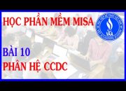 Học phần mềm kế toán MiSa – Bài 10: Hướng dẫn Phân hệ Công cụ dụng cụ