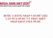 Hướng dẫn nhập khẩu số dư đúng trong phần mềm MISA SME NET 2017