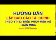 Hướng Dẫn Lập Báo Cáo Tài Chính Trên Misa, tải BCTC lên HTKK