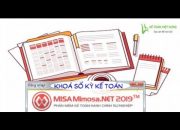 Hướng dẫn khóa và mở sổ kỳ kế toán trên misa 2019