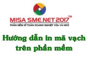 In mã vạch trên MISA SME.NET 2017 | Học MISA Online