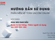 VACOM ONLINE – KHAI BÁO BAN ĐẦU