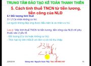 Cách tính thuế Thuế TNCN (mới nhất tháng 9.2016)