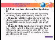 Chứng từ kế toán và kiểm kê