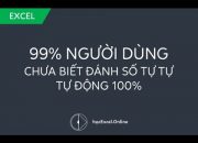 Hướng dẫn đánh số thứ tự tự động bằng hàm trong Excel