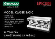 Cài đặt lượng nước – Máy Pha Cafe Rancilio Classe Basic