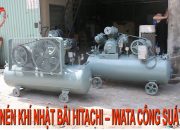 [ Máy Nén Khí Cũ ] Máy Bơm Hơi Nhật Bãi Hitachi – Iwata Công Suất Lớn 10HP